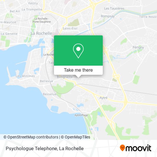 Psychologue Telephone map