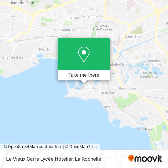 Mapa Le Vieux Carre Lycée Hotelier