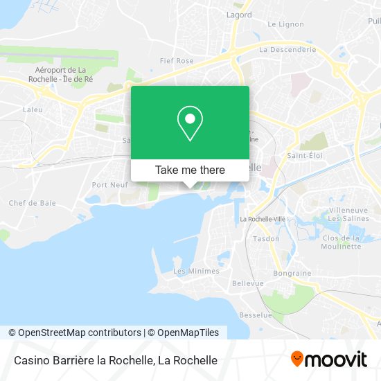 Mapa Casino Barrière la Rochelle