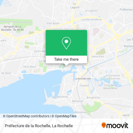 Préfecture de la Rochelle map