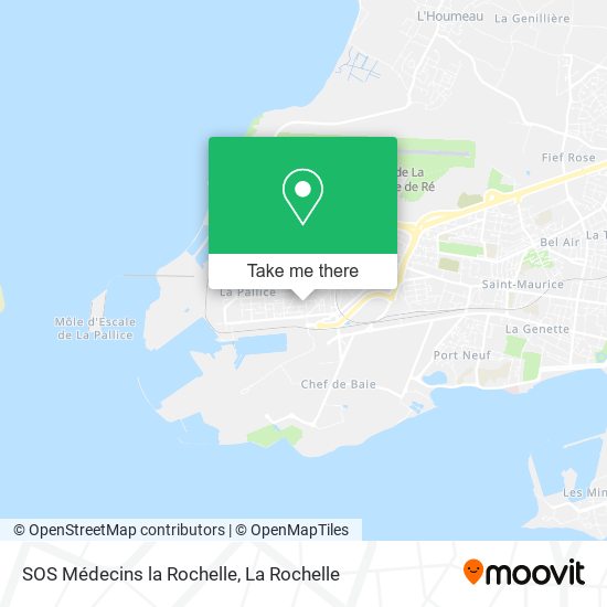 SOS Médecins la Rochelle map