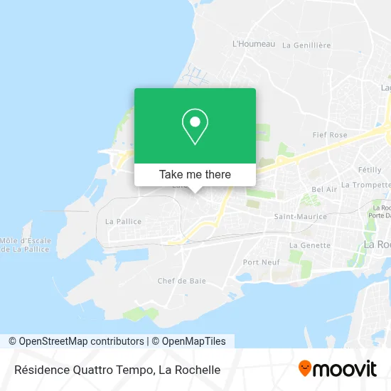 Résidence Quattro Tempo map