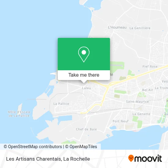 Les Artisans Charentais map