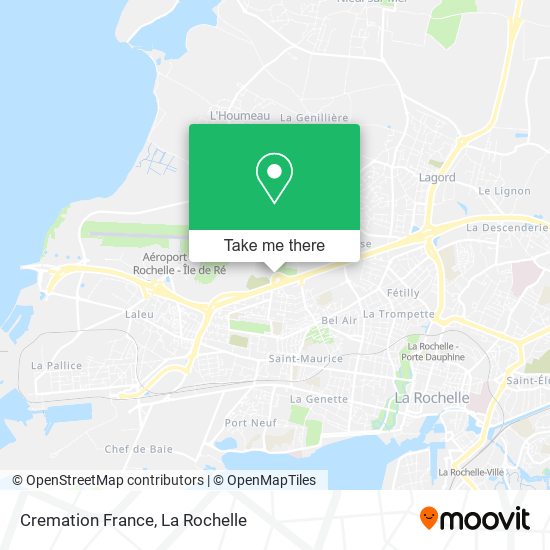 Cremation France map