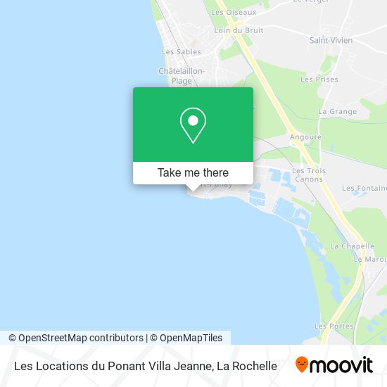 Les Locations du Ponant Villa Jeanne map