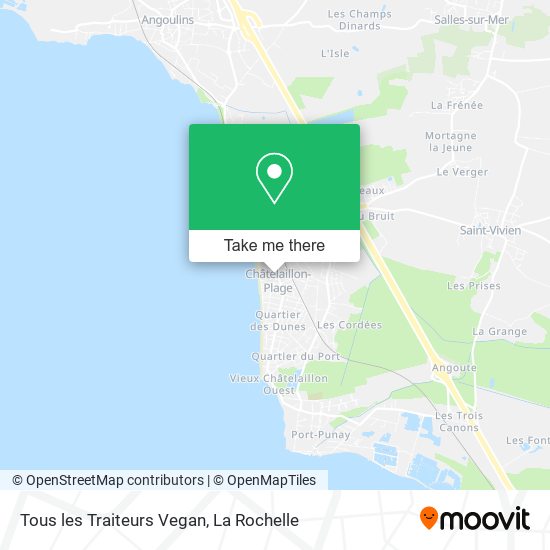 Tous les Traiteurs Vegan map