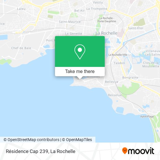 Résidence Cap 239 map