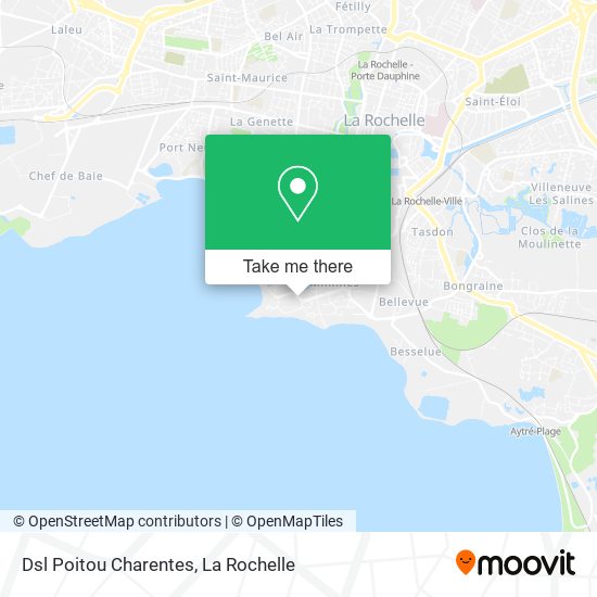 Dsl Poitou Charentes map