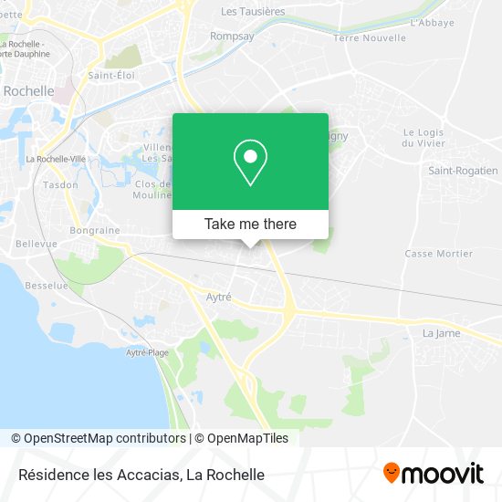 Résidence les Accacias map