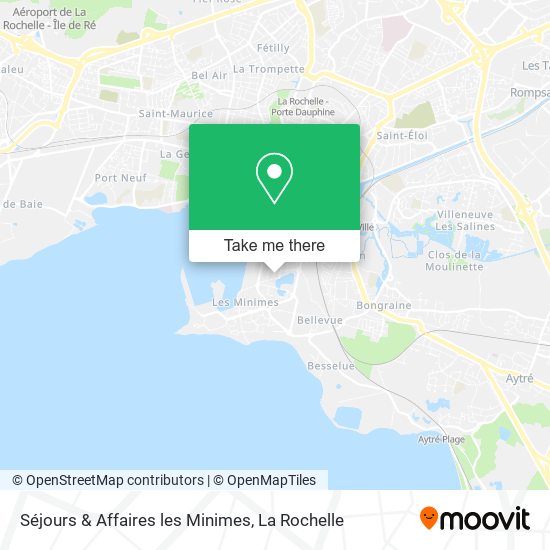 Séjours & Affaires les Minimes map