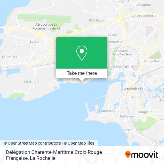 Délégation Charente-Maritime Croix-Rouge Française map
