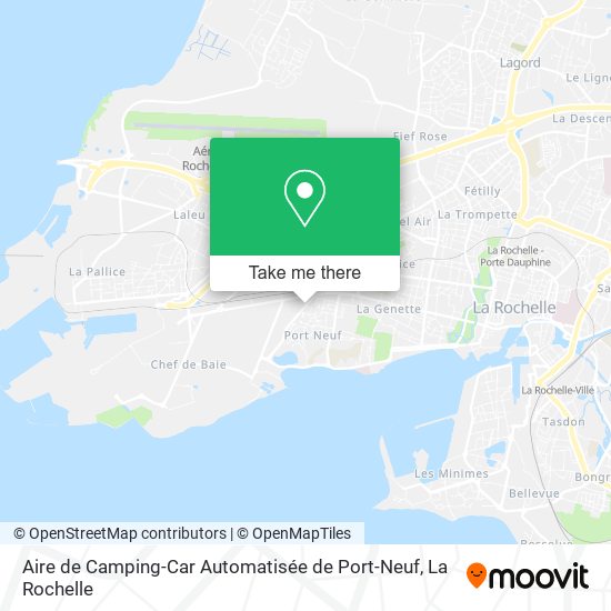 Aire de Camping-Car Automatisée de Port-Neuf map