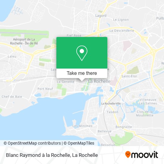Blanc Raymond à la Rochelle map