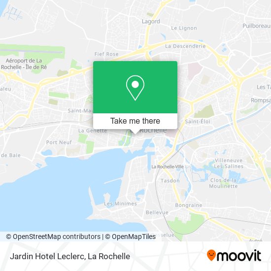 Jardin Hotel Leclerc map