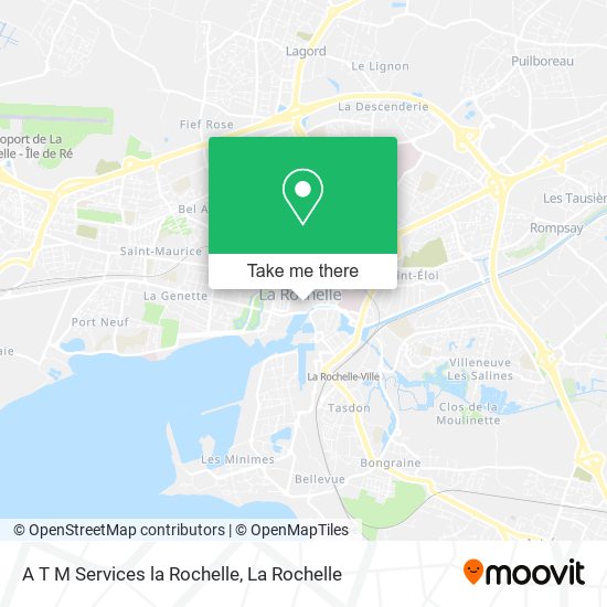 A T M Services la Rochelle map