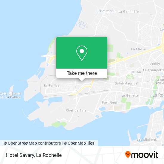 Hotel Savary map