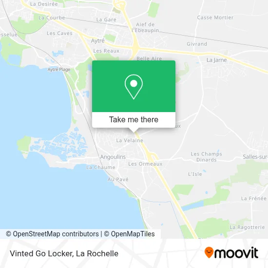 Vinted Go Locker map