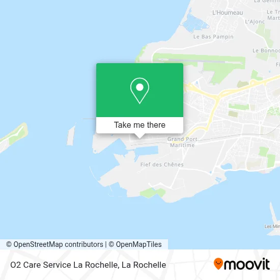 O2 Care Service La Rochelle map