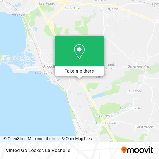 Vinted Go Locker map