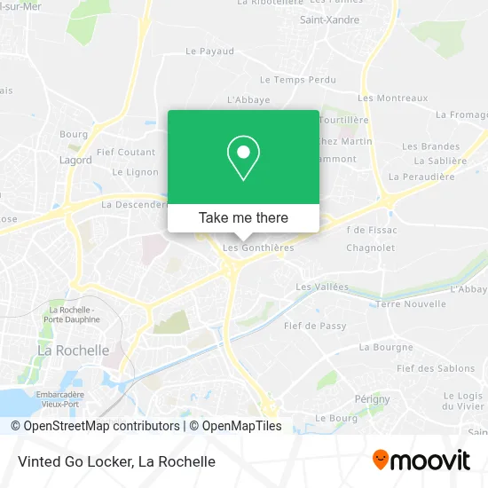 Vinted Go Locker map