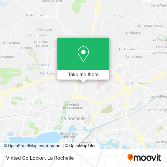 Vinted Go Locker map