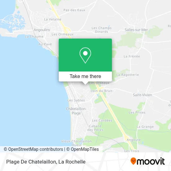 Plage De Chatelaillon map