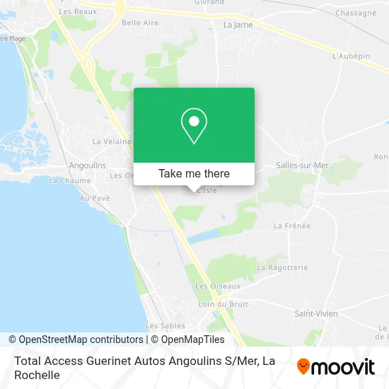 Total Access Guerinet Autos Angoulins S / Mer map