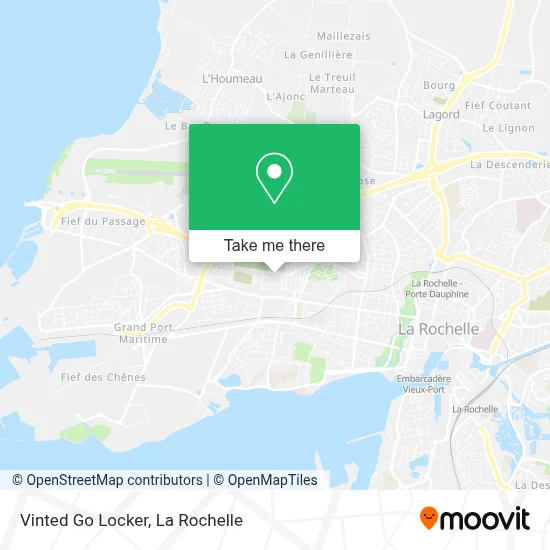 Vinted Go Locker map