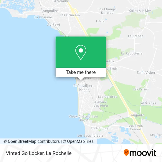 Vinted Go Locker map