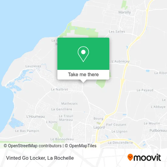 Vinted Go Locker map