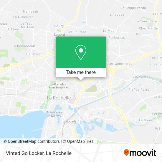 Vinted Go Locker map