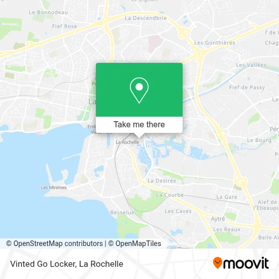 Vinted Go Locker map