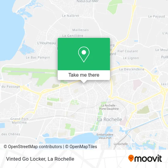 Vinted Go Locker map