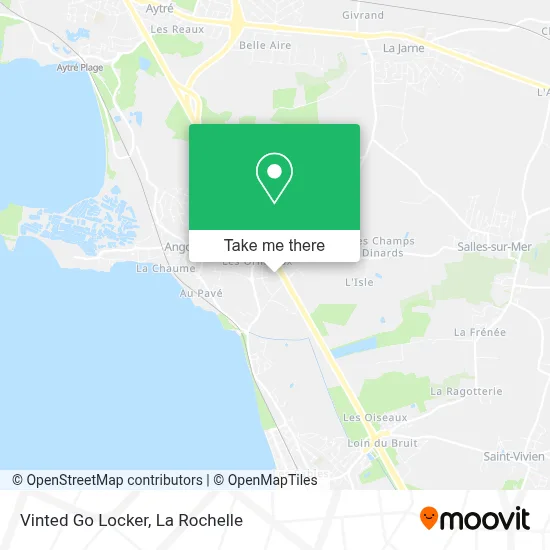 Vinted Go Locker map