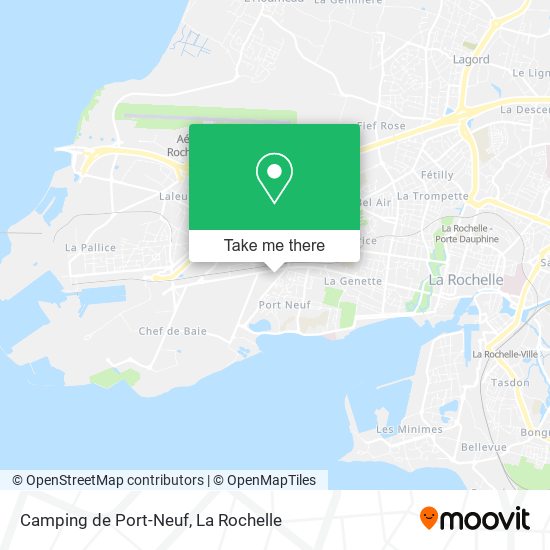 Mapa Camping de Port-Neuf