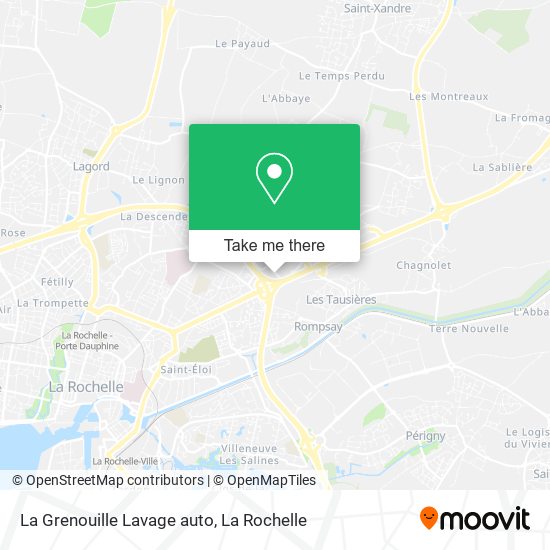 Mapa La Grenouille Lavage auto