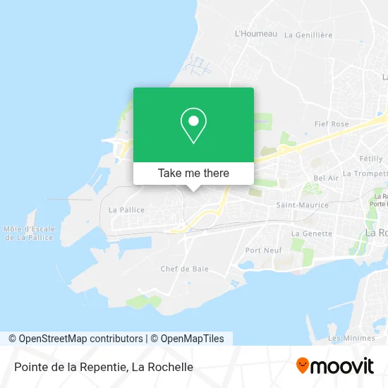 Pointe de la Repentie map