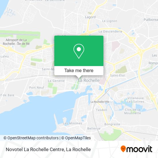 Mapa Novotel La Rochelle Centre
