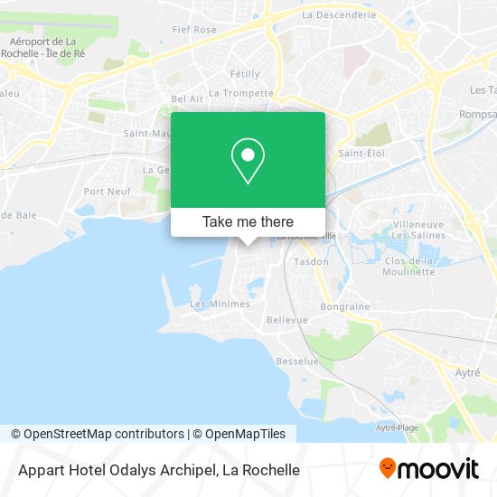 Appart Hotel Odalys Archipel map