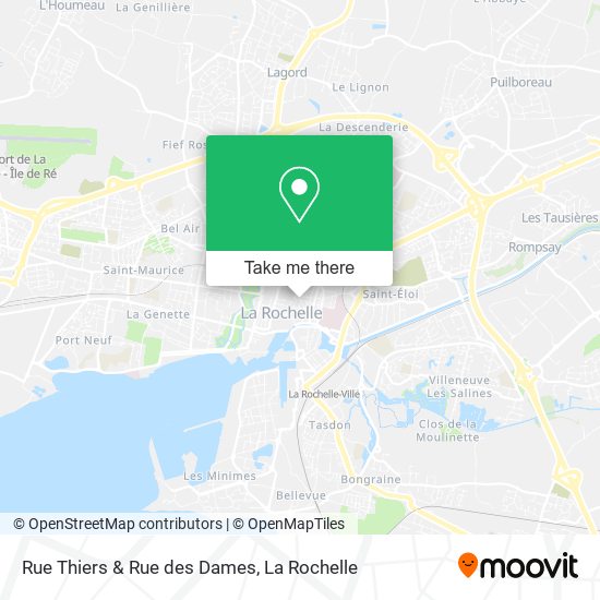 Rue Thiers & Rue des Dames map