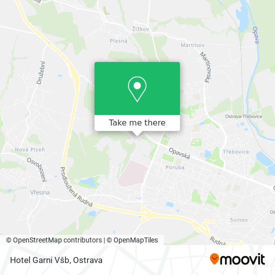 Hotel Garni Všb map