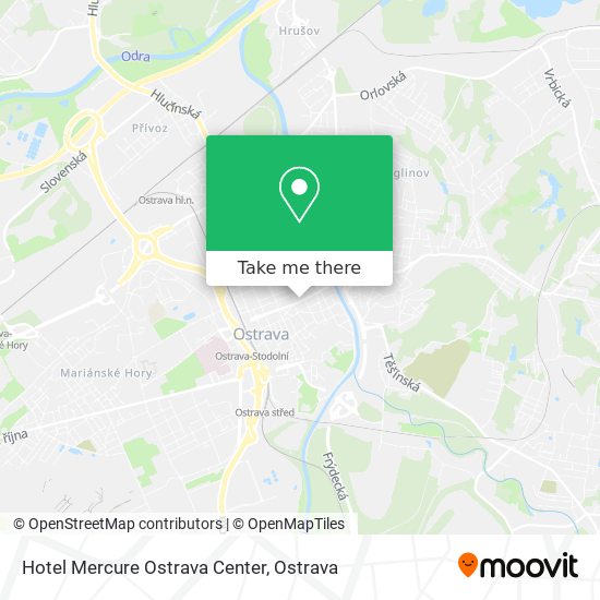 Hotel Mercure Ostrava Center map