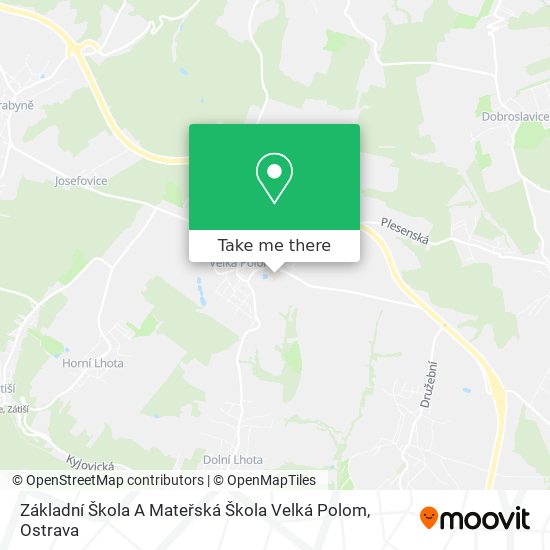 Základní Škola A Mateřská Škola Velká Polom map