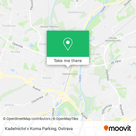 Kadeřnictví v Koma Parking map