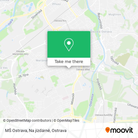 MŠ Ostrava, Na jízdárně map