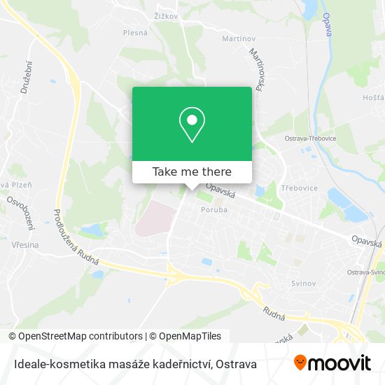 Ideale-kosmetika masáže kadeřnictví map