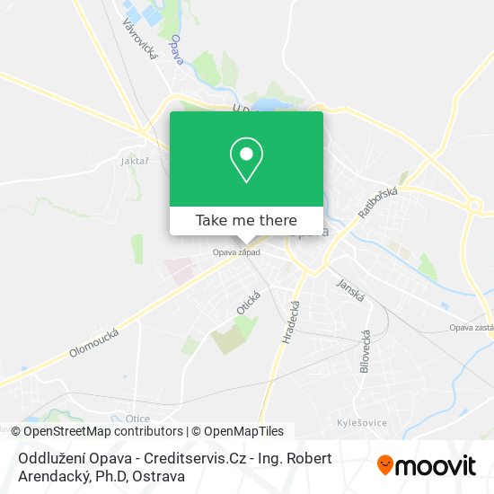 Oddlužení Opava - Creditservis.Cz - Ing. Robert Arendacký, Ph.D map