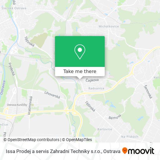 Issa Prodej a servis Zahradní Techniky s.r.o. map