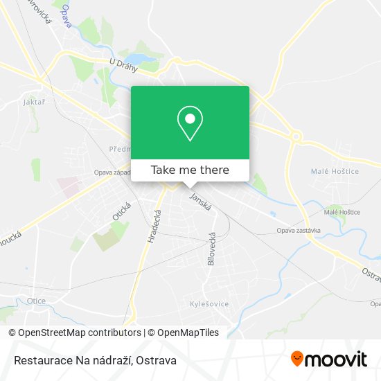 Restaurace Na nádraží map