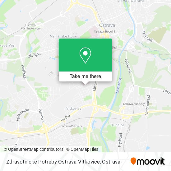 Карта Zdravotnicke Potreby Ostrava-Vitkovice